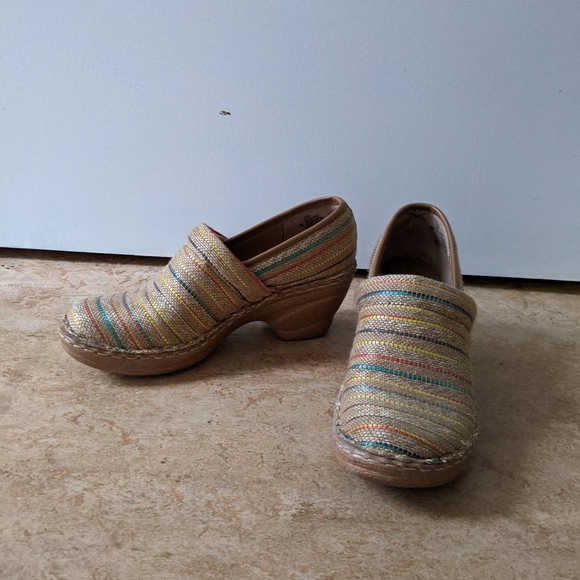 Woven Clogs with Coloured Stripes - Picture 10 of 10